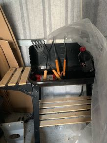 GrillMeister Trolley Charcoal BBQ
