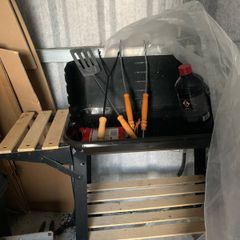 GrillMeister Trolley Charcoal BBQ