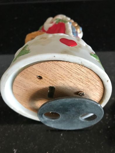 Vintage Ceramic Musical Santa
