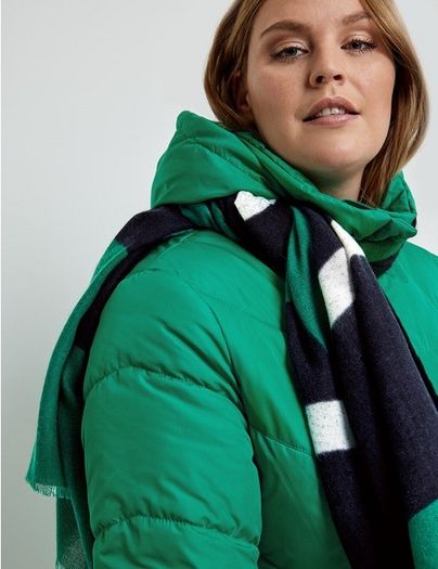 Samoon.  SALE New Scarf From Samoon In Shades Of Jade , Navy And White/ Grey. Reduced