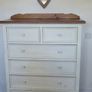 large cream set of drawers Image 2