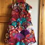 Little Girls Beautiful red dress fully reversible vibrant floral pattern Bnwts Age 4 Image 4