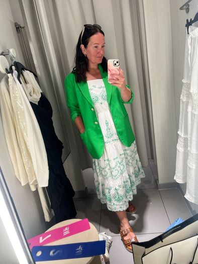 summer  dress and blazer