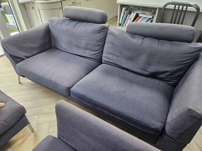 3 Seater & 1 Seater & Footstool