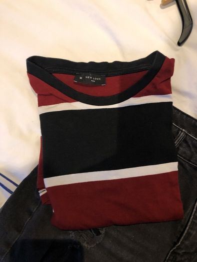 Men's black shorts and 2 t shirts