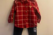 NEW Jeans and shirt (9-12 mths)