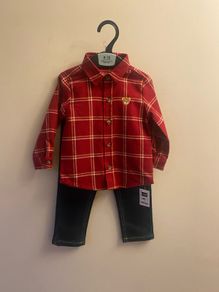 NEW Jeans and shirt (9-12 mths)