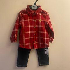 NEW Jeans and shirt (9-12 mths)