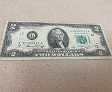 USA 1976 2 Dollars Note