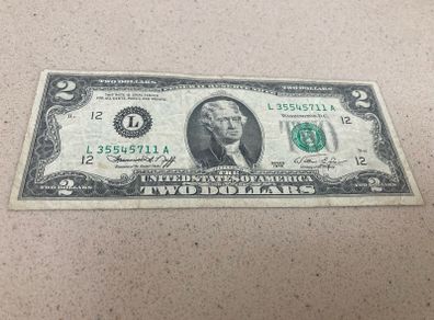 USA 1976 2 Dollars Note