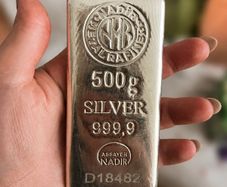 500g Nadir .999 Fine Silver Bullion Bar