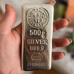 500g Nadir .999 Fine Silver Bullion Bar