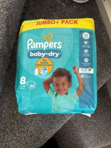 pampers size 8 52pk