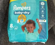 pampers size 8 52pk