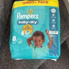 pampers size 8 52pk