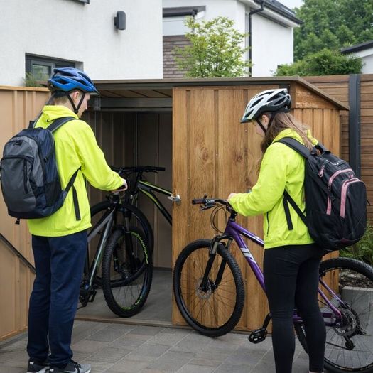 63 Steel Bicycle Garden Shed  Secure Storage
