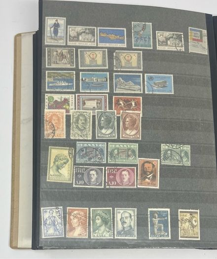 Collection: Cyprus, Greece, Italy and San Marino Stamps both mint an commemorative stamps on 41 pages