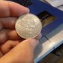 Netherlands 1959, 2/1/2 Gulden Silver coin.72% Silver. Image 4