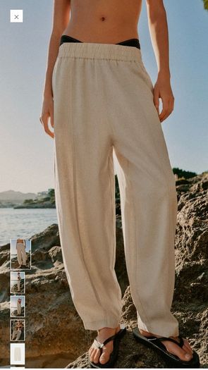 Barrel Linen Trousers