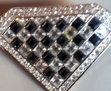 New brooch in gift pouch and paper gift bag