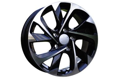 16" Sport Type Black Alloy Wheels Honda Hyundai Kia Lexus Mazda Mitsubishi Nissan Renault Subaru Suzuki Toyota 5x114,3