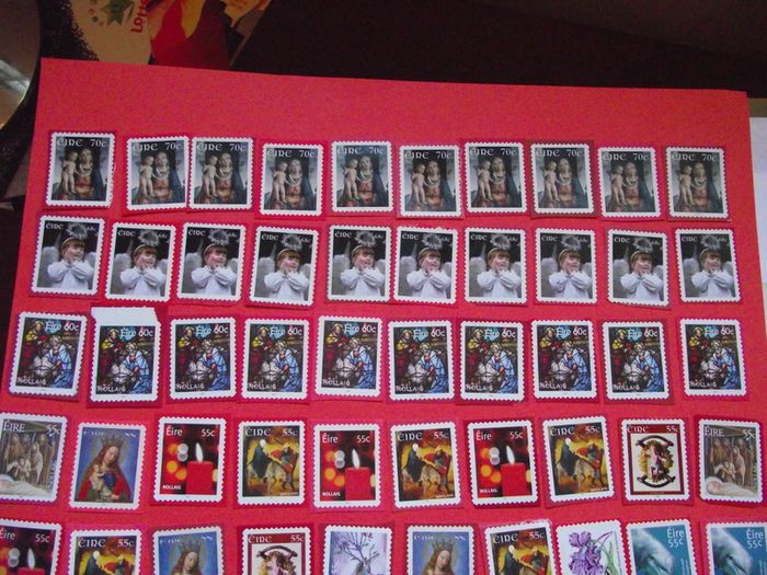 A Collection of Irish Stamps. Unfranked. 55 euros in face value