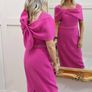 Couture Club Fuchsia Mother of the Bride Dress Image 3