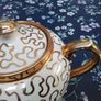 Vintage Sudlow's Cream/ Gold Teapot Image 4