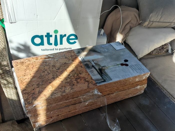 Natural Cork Wall Tiles 60x30cm  43 Tiles  Approx. 7.74m