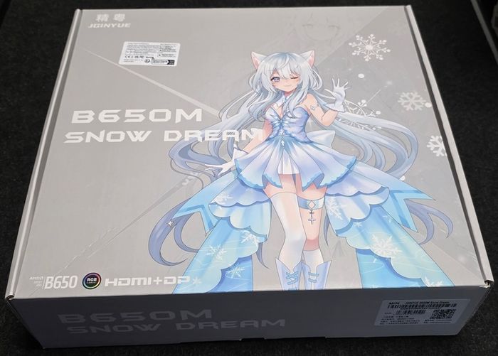 Jginyue B650m Snow Dream + Ryzen 7 8700f Cpu