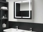 LED Bathroom Mirror Cabinet 80x12.2x68 cm