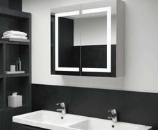LED Bathroom Mirror Cabinet 80x12.2x68 cm