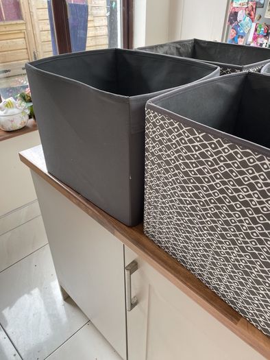 4 insert fabric boxes for IKEA Kalax units priced for the 4