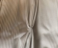 Pencil Pleat ticking stripe curtains