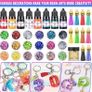 Epoxy Resin Kits for Beginners, 192 Pcs Letter Number Resin Moulds Silicone Keyring Making Kit, with 400ml Clear Resin, Resin Accessories/Pigment/Glitter Sequin/Gold Leaf/Keychain Tassels (FREE POSTAGE) Image 5