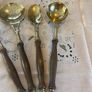 Vintage French Brass Country Utensil Set Image 3