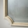 Vintage French Armoire Style Shield Shape Mirror Image 3