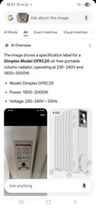 Dimplex heater