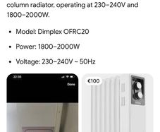 Dimplex heater