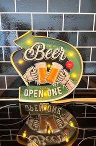 Beer sign 35cm x 34cm