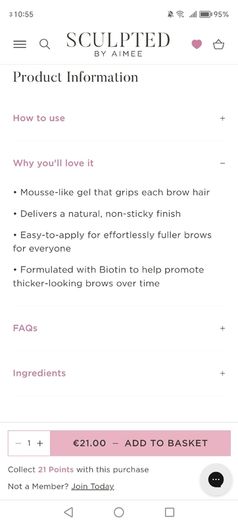 Sculpted by Aimee Easy Brow Clear Fixing Gel