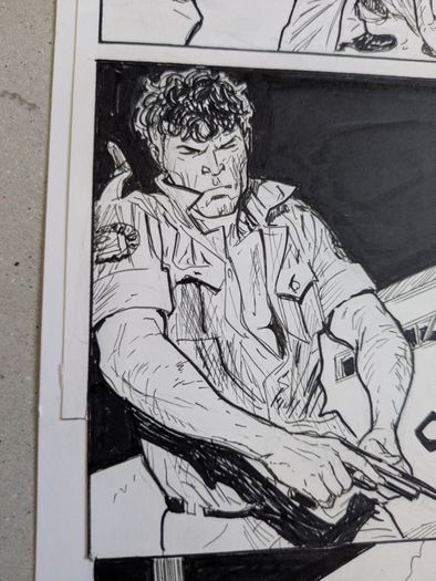 Original Comic Art Page by Fodera Marco  from Mister No issue 7 Intrigo a Manaus
