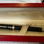 Sheaffer 'No Nonsense' Old Timer Flat Top Fountain Pen in Black Herringbone Image 2