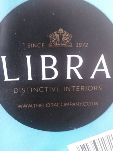Fabulous Tall Libra Blue Crackle Ceramic Lidded Jar