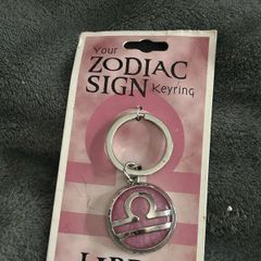 Zodiac sign key chain