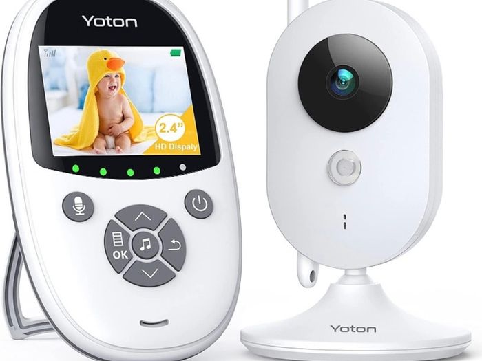Baby Monitor Video with Camera 2.4 inch Digital Surveillance Camera with Sleep Mode Night Vision Temperature Sensor and 8 Lullabies VOX Mode (FREE POSTAGE)