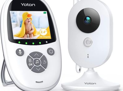 Baby Monitor Video with Camera 2.4 inch Digital Surveillance Camera with Sleep Mode Night Vision Temperature Sensor and 8 Lullabies VOX Mode (FREE POSTAGE)