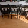 Hans J Wegner style Wishbone Bar Stool -Black/Natural Image 5