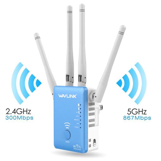 Wavlink AC1200 Dual Band (2.4GHz/5GHz) 3-IN-1 WIFI Router/Range Extender & Signal Booster  - UK Plug (Brand New/Warranty)