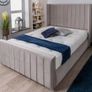 Ottoman Winged Panel Plush Velvet Upholstered Bed Frame Double & King Size Bed Image 10